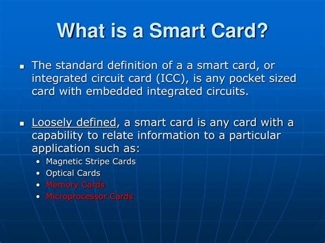 definition of smart card technology|what is a smart card.